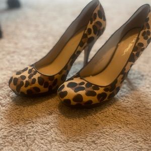 Via Spiga Cheetah Print Heel